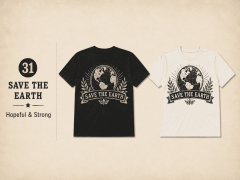 VINTAGE ECO TEE - SAVE THE EARTH