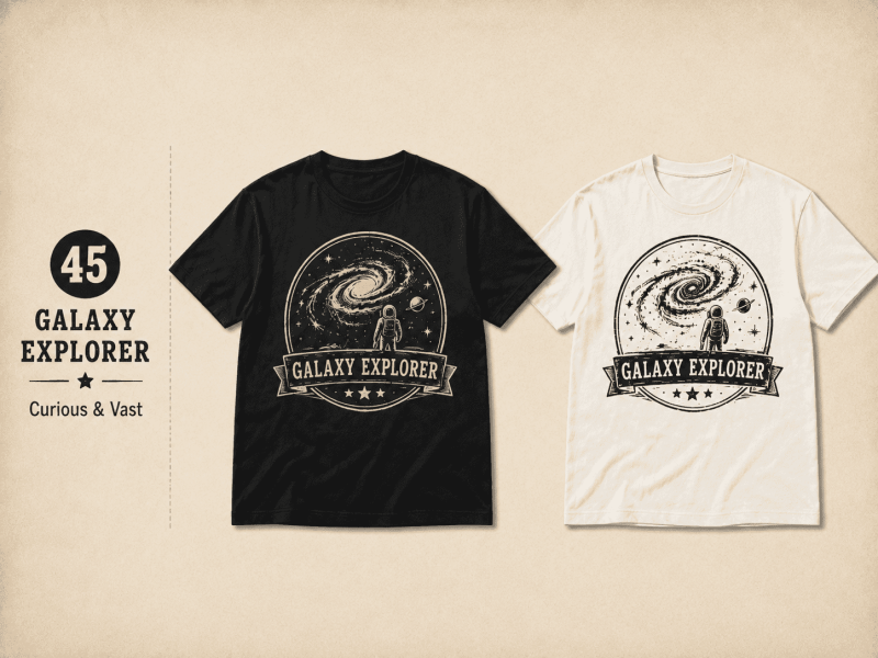 VINTAGE SPACE TEE - GALAXY EXPLORER