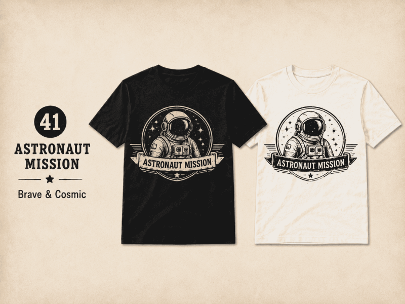 VINTAGE SPACE TEE - ASTRONAUT MISSION