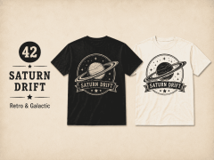 VINTAGE SPACE TEE - SATURN DRIFT