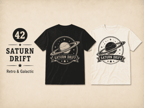 VINTAGE SPACE TEE - SATURN DRIFT