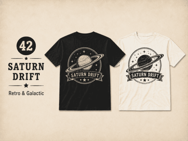 VINTAGE SPACE TEE - SATURN DRIFT
