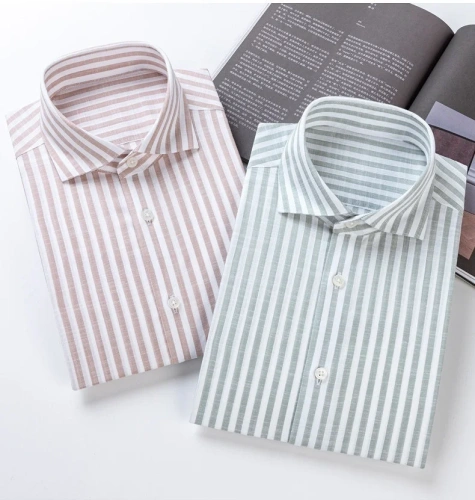 2026 New Men's Italian Casual Shirt Windsor Collar 81.9% Cotton 18% Lyocell Soft Breathable Male Daily Wear Tops Hot Sale