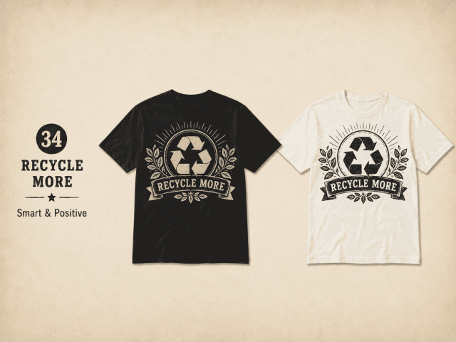 VINTAGE ECO TEE - RECYCLE MORE