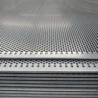 perforated metal grid