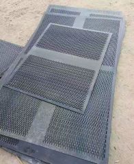 perforated metal grid