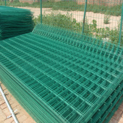 Steel plate mesh guardrails
