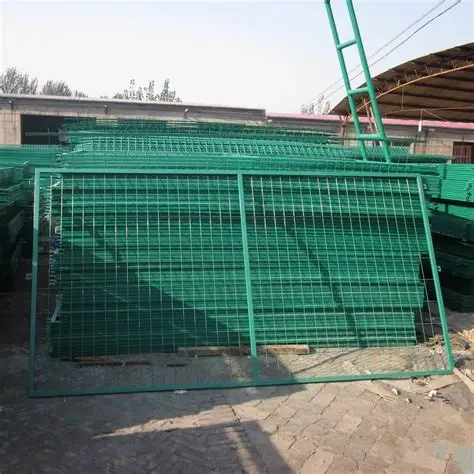 Steel plate mesh guardrails