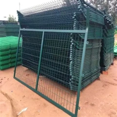 Steel plate mesh guardrails