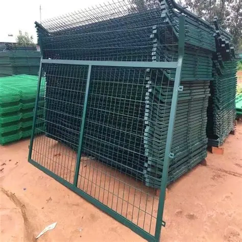 Steel plate mesh guardrails