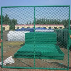 Steel plate mesh guardrails