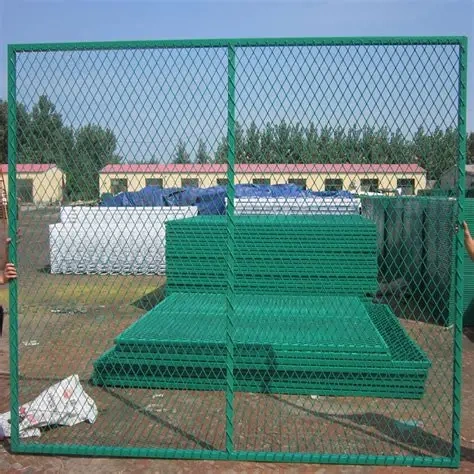Steel plate mesh guardrails