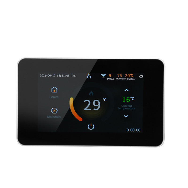 Green Sky Premium Smart Thermostat – EU Standard | Color Touchscreen | Water & Electric Heating Control