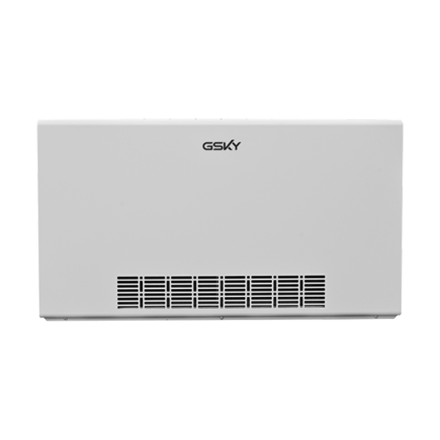 مشعاع تبريد وتدفئة Green Sky Premium فائق النحافة يعمل بالتيار المستمر مثبت على الأرضية، لوح رياح يعمل بطاقة الهواء، تدفئة أرضية، تدفئة آلية