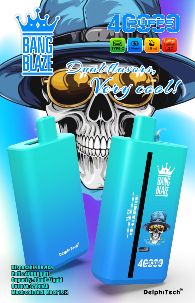 Bang Blaze 40K 40000 Puffs Disposable Vape E Cigarette Double Flavor