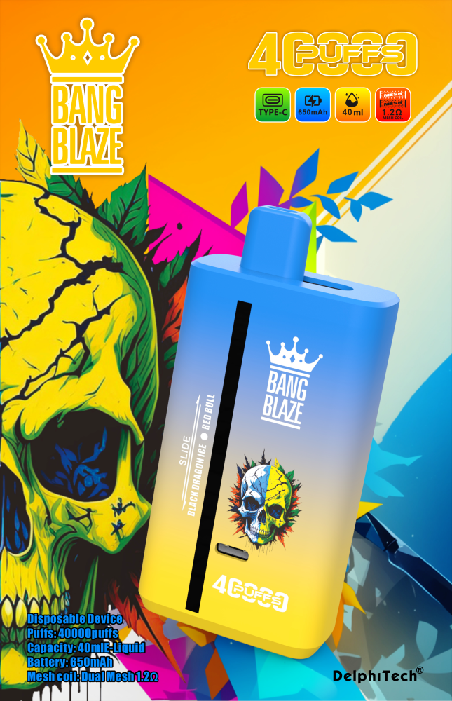 Bang Blaze 40K 40000 Puffs Disposable Vape E Cigarette Double Flavor