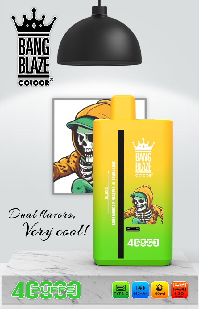 Bang Blaze 40K 40000 Puffs Disposable Vape E Cigarette Double Flavor