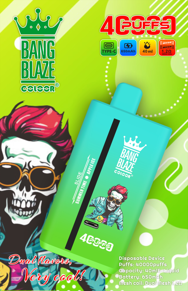 Bang Blaze 40K 40000 Puffs Disposable Vape E Cigarette Double Flavor