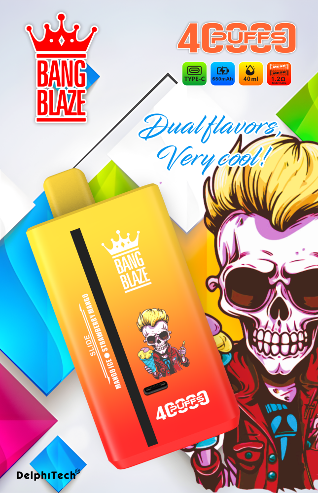 Bang Blaze 40K 40000 Puffs Disposable Vape E Cigarette Double Flavor