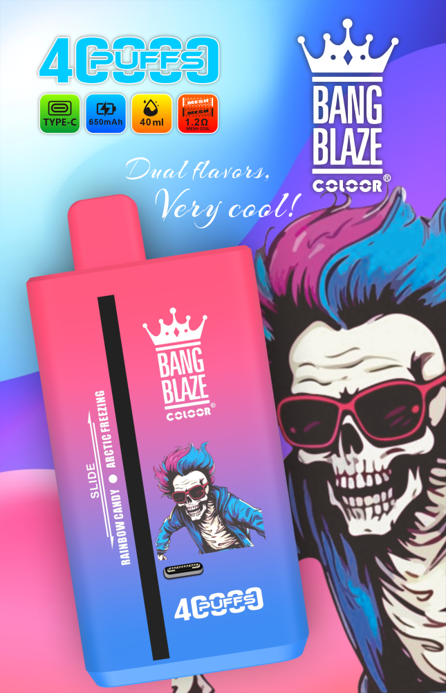 Bang Blaze 40K 40000 Puffs Disposable Vape E Cigarette Double Flavor