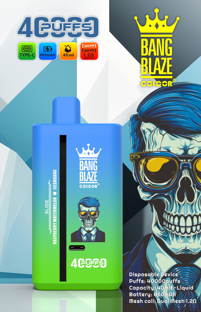 Bang Blaze 40K 40000 Puffs Disposable Vape E Cigarette Double Flavor
