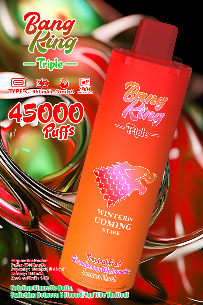 Bang King 45000 Puffs 3in1 Ecig Eliquid Disposable Vape
