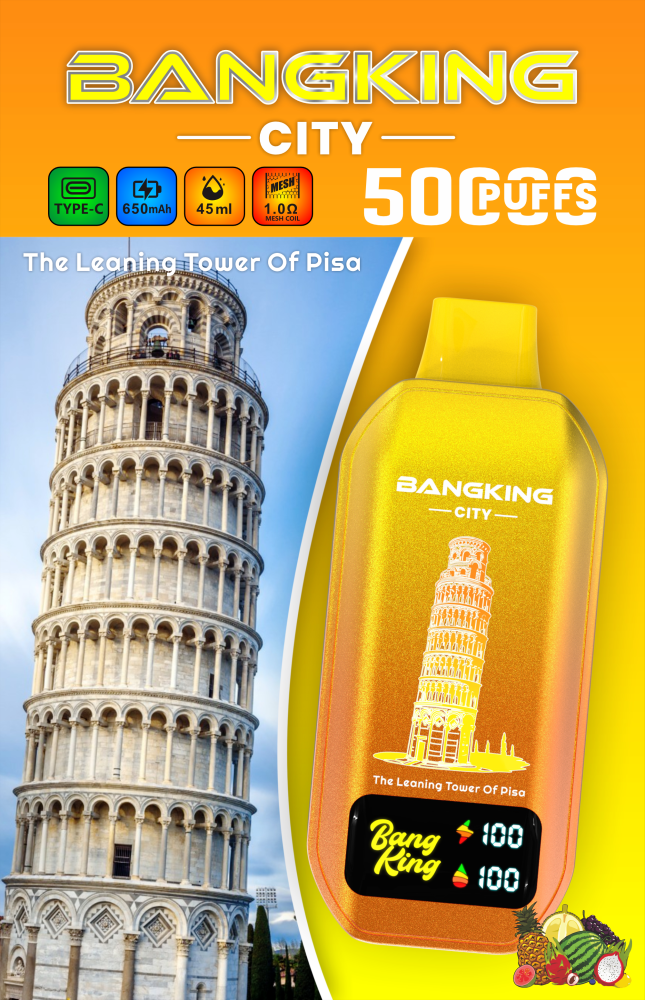 Bang King City 50000 Puffs Disposable Vape 50K