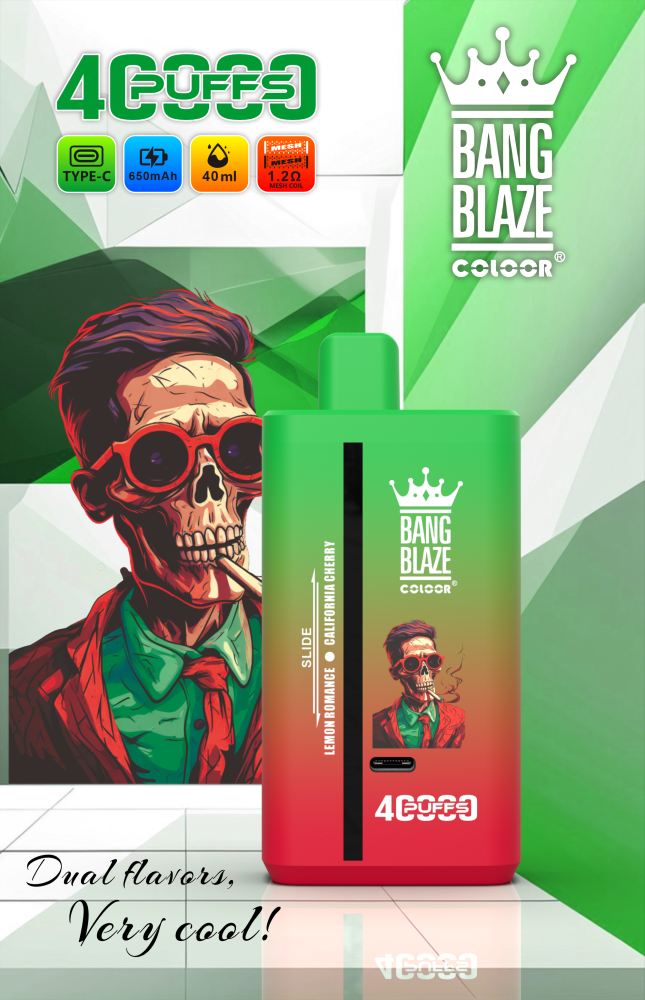 Bang Blaze 40K 40000 Puffs Disposable Vape E Cigarette Double Flavor