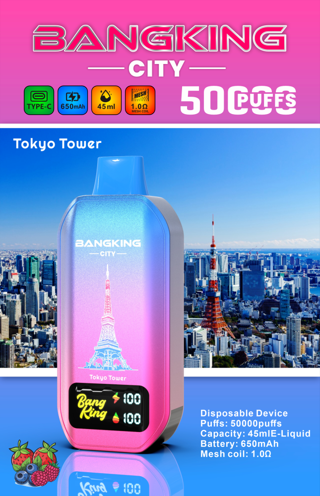 Bang King City 50000 Puffs Disposable Vape 50K