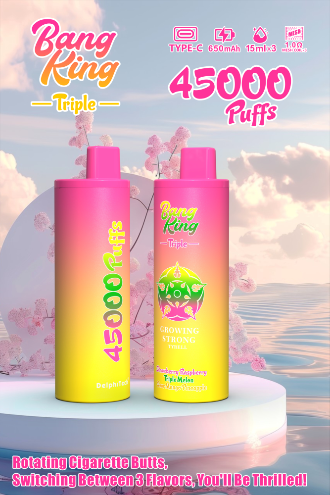 Bang King 45000 Puffs 3in1 Ecig Eliquid Disposable Vape