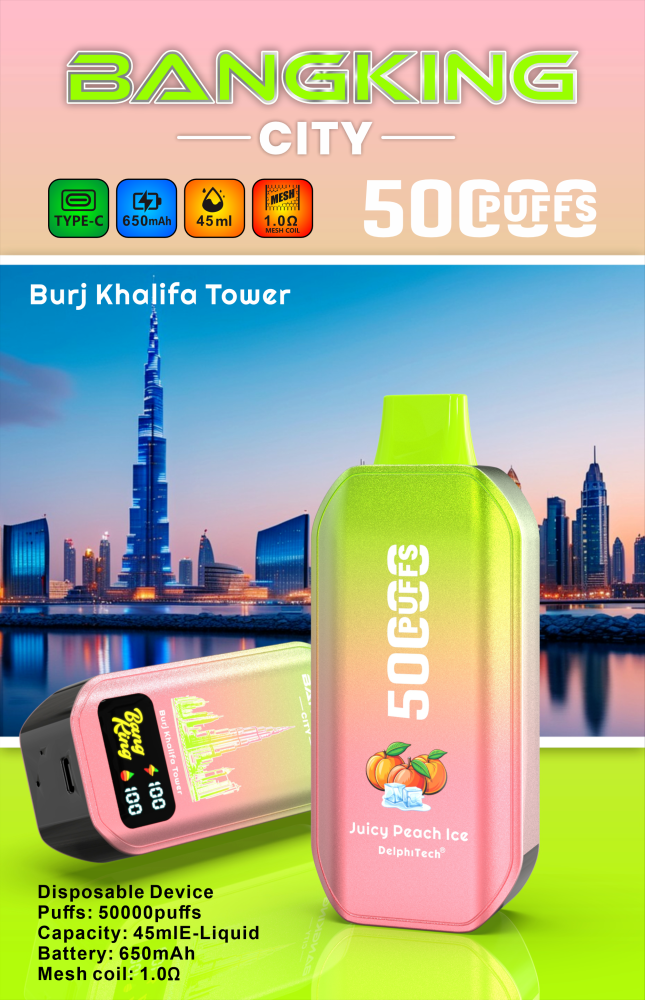 Bang King City 50000 Puffs Disposable Vape 50K
