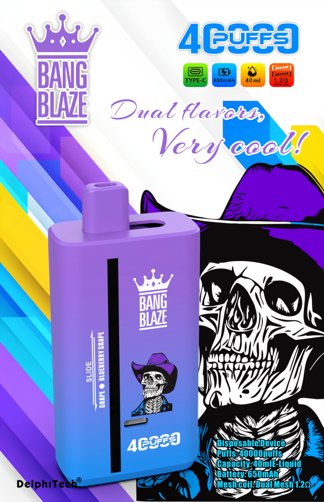 Bang Blaze 40K 40000 Puffs Disposable Vape E Cigarette Double Flavor