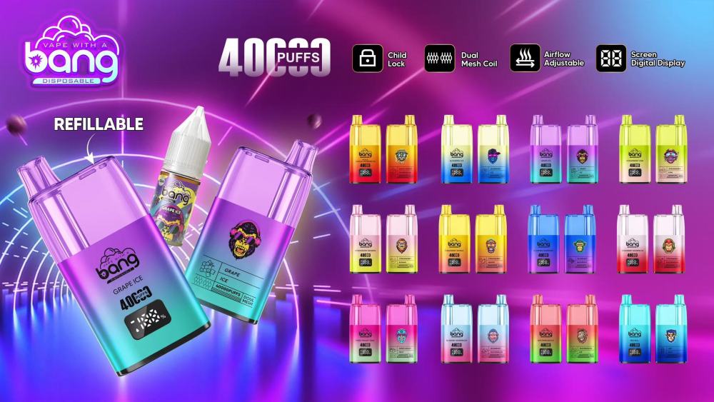Bang 40000 Puffs Refillable Disposable Vape