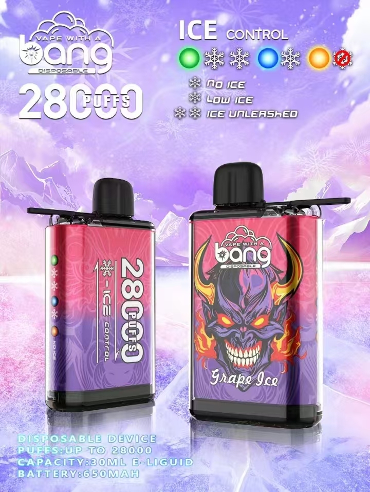 Bang 28000 28K Puffs Original Adjustable Ice level Disposable Vape Pen