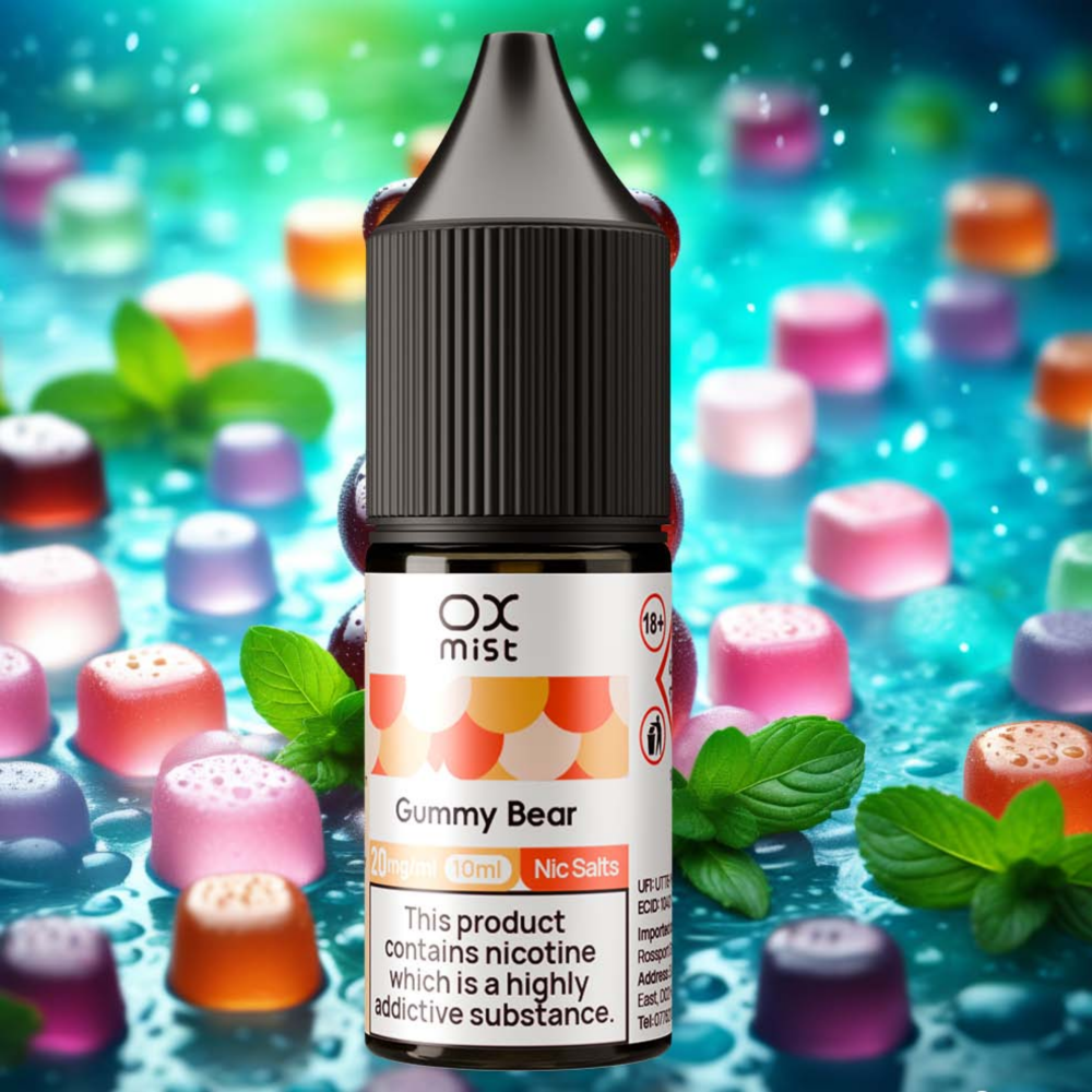 BLUE RAZZ ICE 10ML NIC SALT OX MIST | UK Vape Store