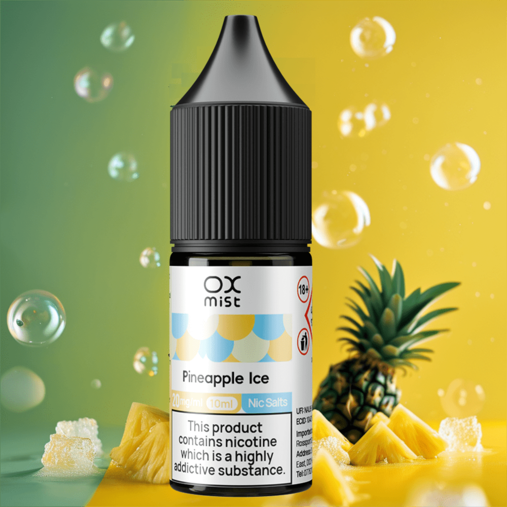 BLUE RAZZ ICE 10ML NIC SALT OX MIST | UK Vape Store