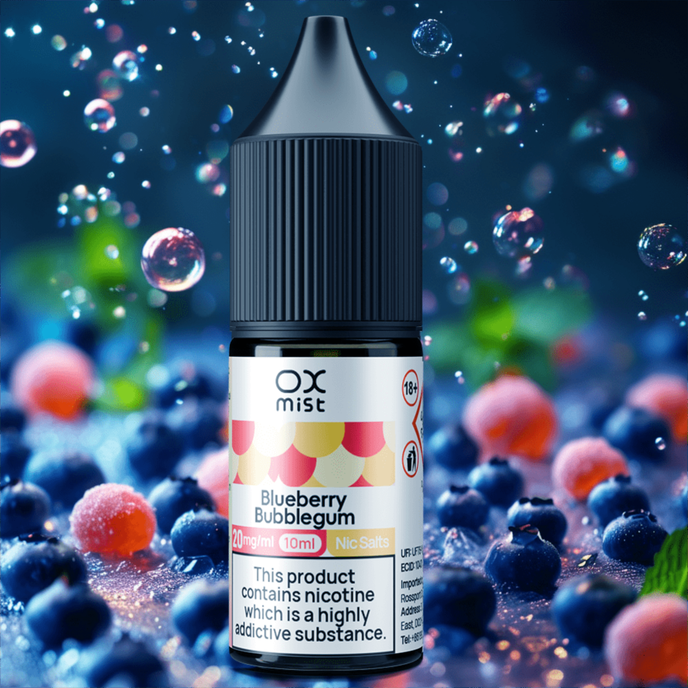 BLUE RAZZ ICE 10ML NIC SALT OX MIST | UK Vape Store