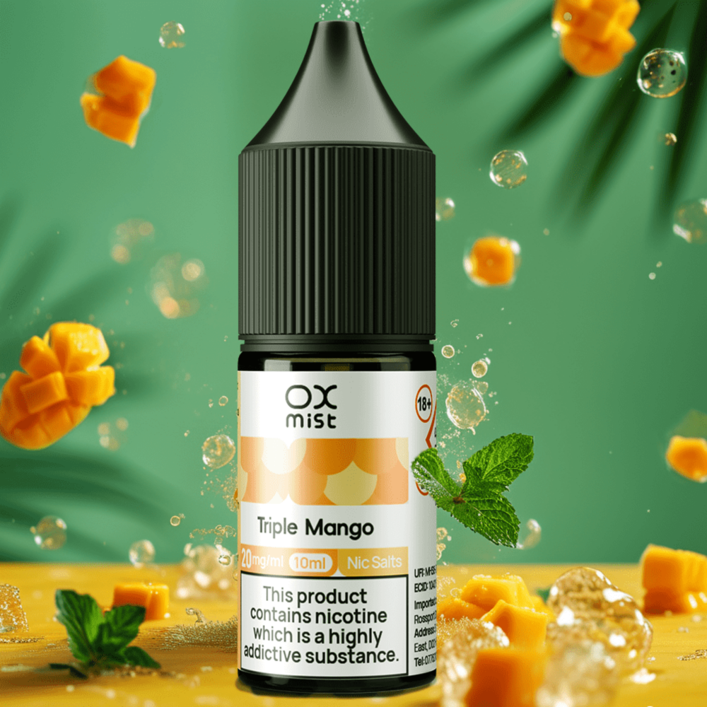 BLUE RAZZ ICE 10ML NIC SALT OX MIST | UK Vape Store