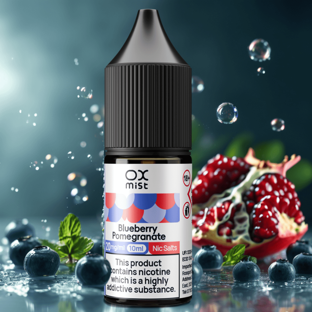 BLUE RAZZ ICE 10ML NIC SALT OX MIST | UK Vape Store