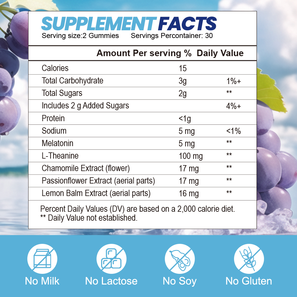 Melatonin gummies - Supplement Gummy Manufacturer
