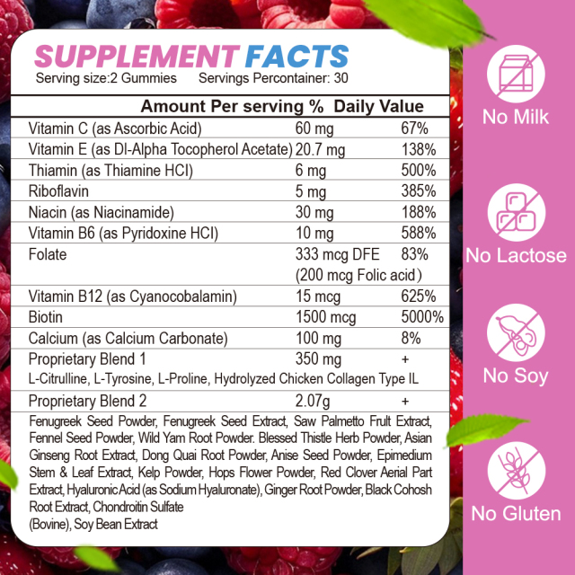 Breast enhancement gummies