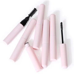 Pastel Pink Custom Brow Gel Packaging Set - Built-in Brow Brush + B2B Bulk Private Label Options ISO Compliant
