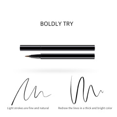 Dual-Stroke Liquid Eyeliner (Fine/Natural & Bold/Vibrant) - B2B Formula Adjustment for Stroke Types + Marketing Copy Asset Bundle Vegan Formula