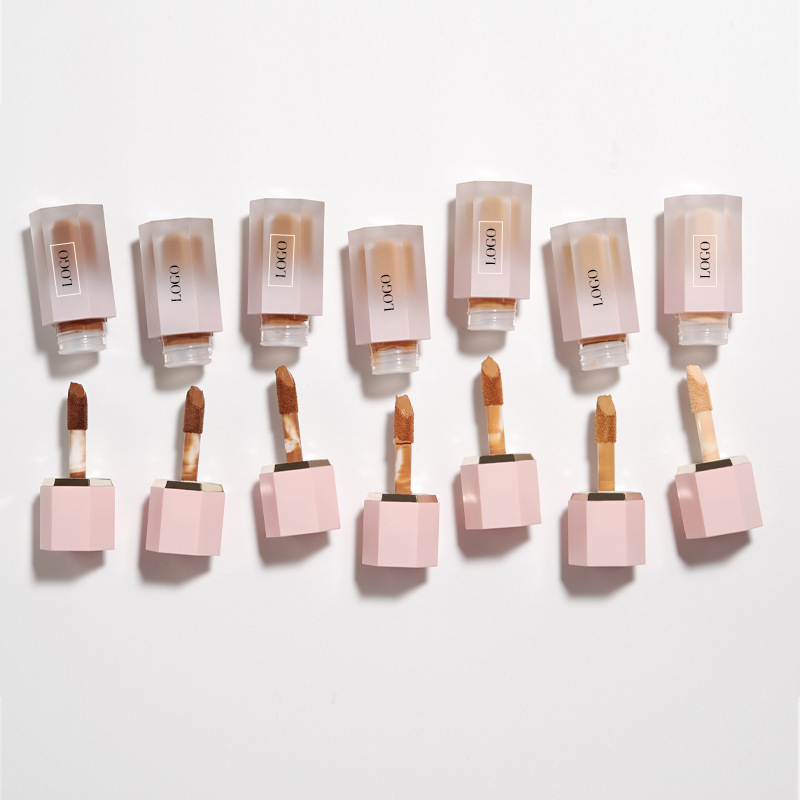 Multi-Shade Hexagon Foundation Assortment - B2B Flexible Mixed-Color MOQ + Private Label Sticker Service FDA Compliant