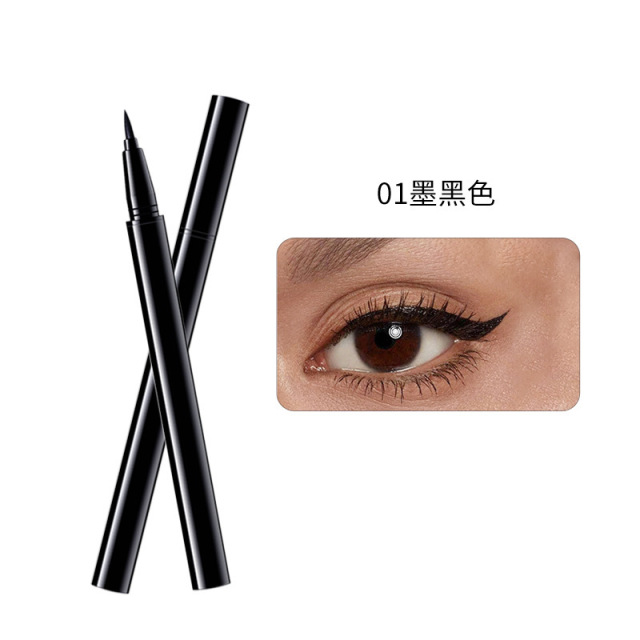 01 Pure Black Liquid Eyeliner - B2B Dark Pupil Audience Shade Adaptation + Shade-Exclusive Swatch Video Asset OEM Service