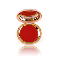 Spherical Cream Blush (Red Shade) - B2B Private Label Logo Placement + Metal Trim Packaging Customization ISO Certified