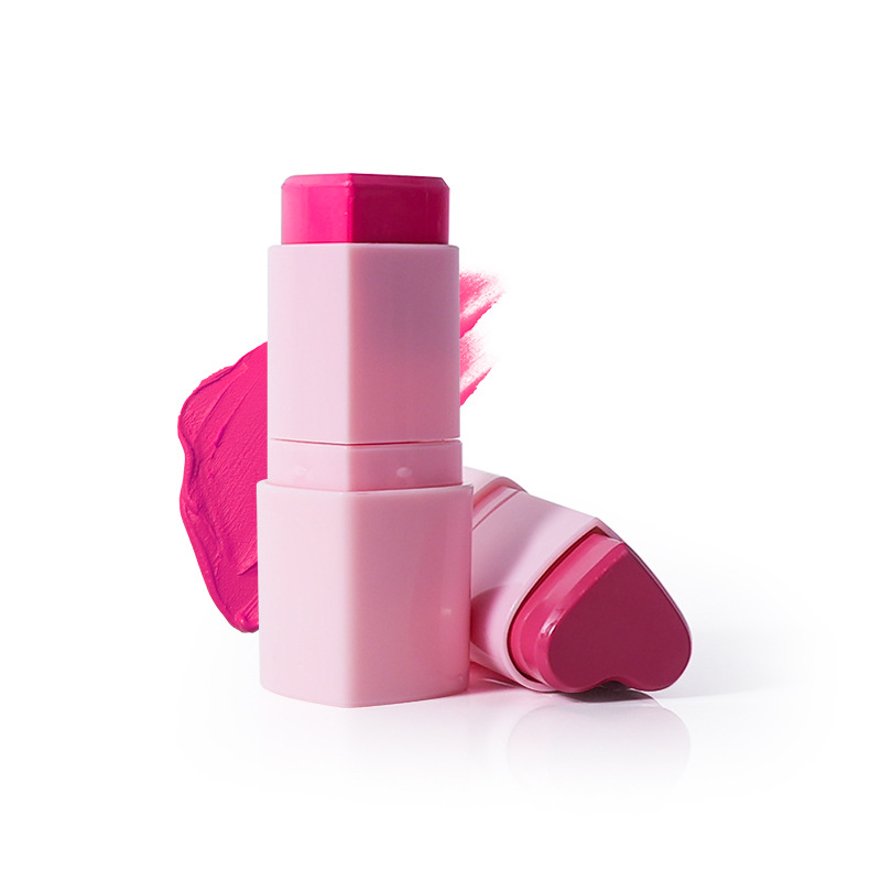 Open Heart Lipstick (Pink Shade) - B2B Logo Engraving on Heart Tube + OEM Formula Adjustment FDA Compliant