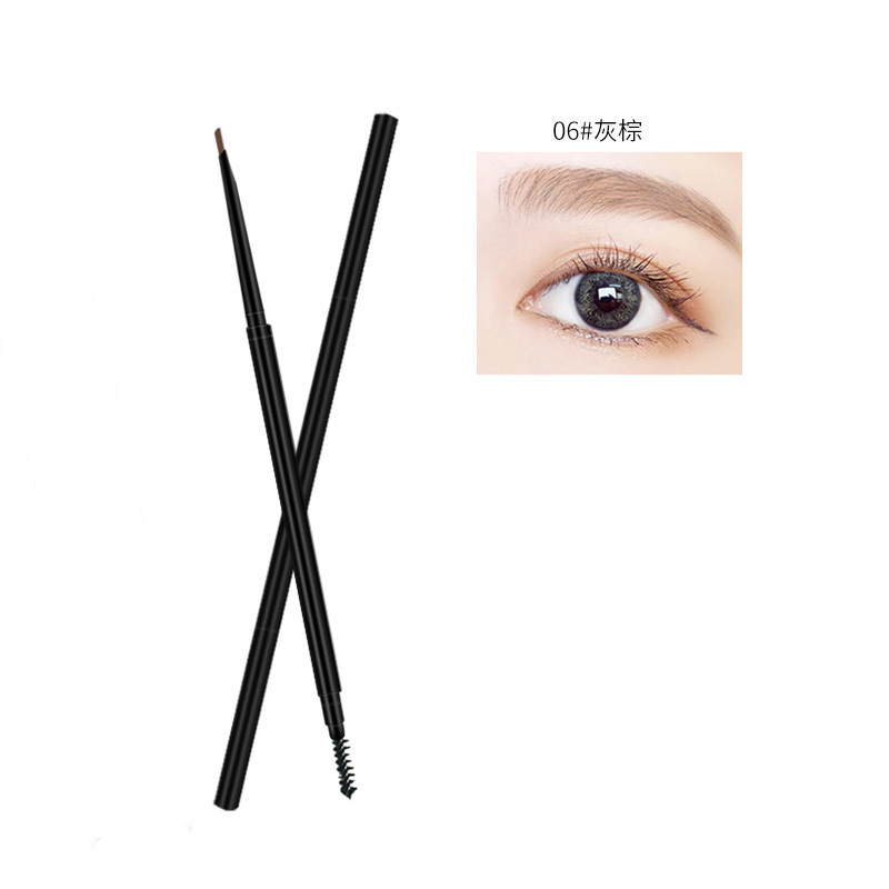 006 Caramel Brown Dual-Ended Eyebrow Pencil - B2B Custom Shade Development Service + Warm-Tone Makeup Market Adaptation Bulk Supply
