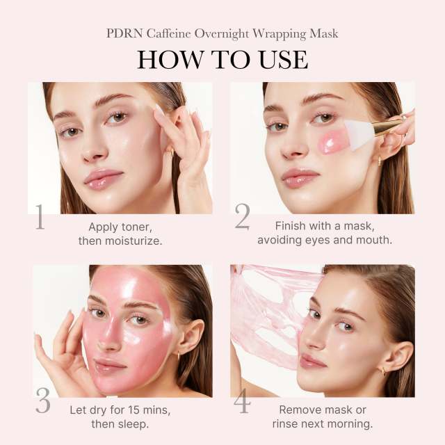 PDRN Pink Caffeine Overnight Wrapping Mask,PDRN Pink Caffeine Overnight Wrapping Mask 