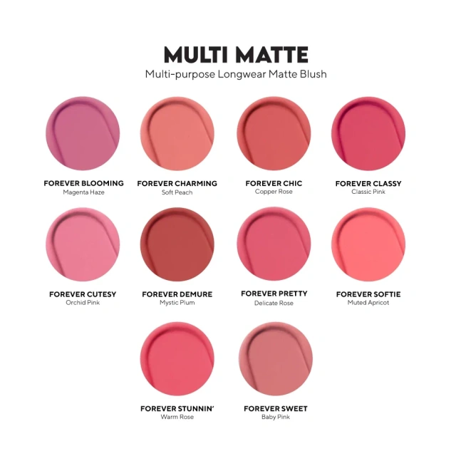 Multi Matte Liquid Blush,Multi Matte Liquid Blush | 3-in-1 Eyes, Lips & Cheeks | OEM & Private Label Makeup Manufacturer 